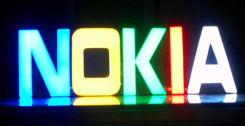Nokia七彩吸塑字|七彩LED吸塑发光字